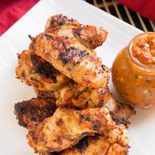 Grilled Peri Peri Chicken Wings - Chili Pepper Madness