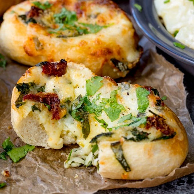 Easy-to-make Spinach & Cheese Stuffed Bread (Khachapuri Style) - Meyer ...