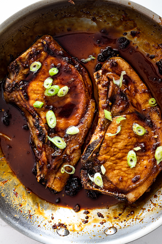 Sticky Honey Soy Pork Chops - Simply Delicious